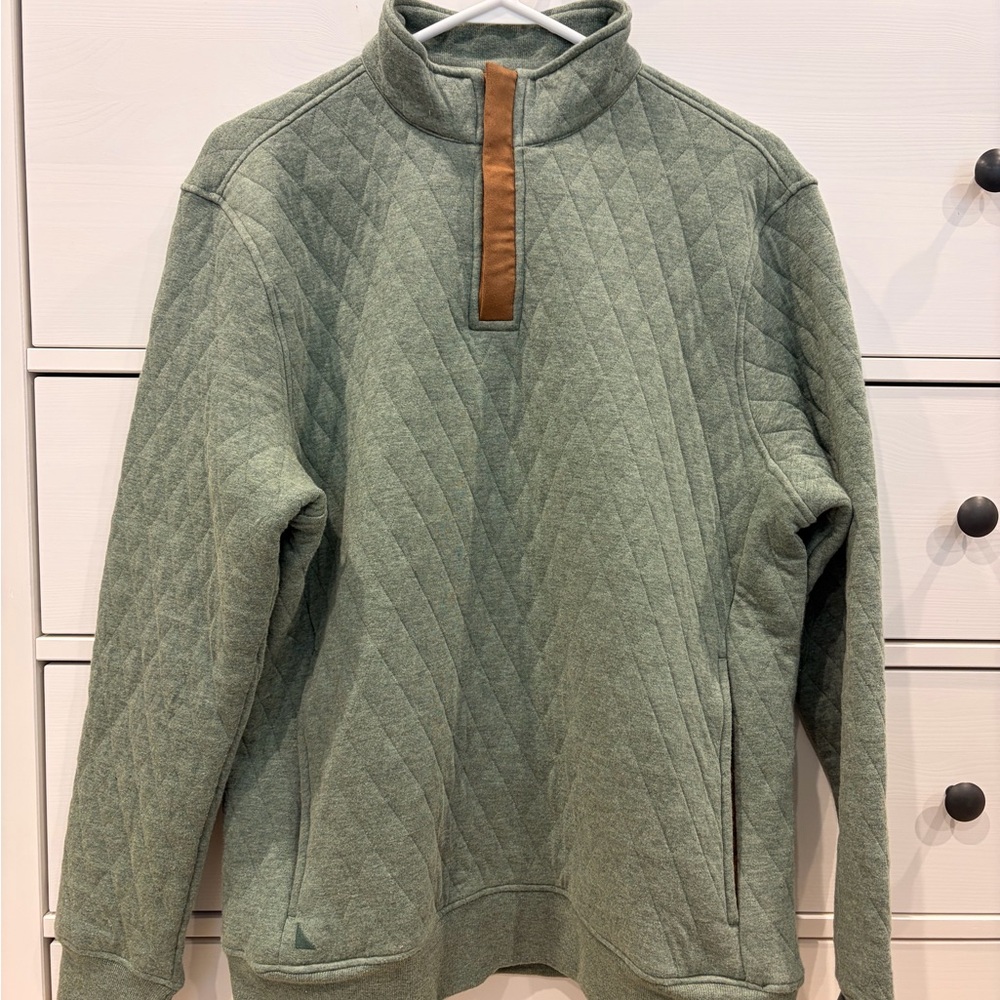 UNTUCKit Men's Green Quilted Sweater